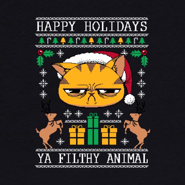 Ugly Holiday Sweater Cat Ugly Sweater by Tobe Fonseca by Tobe_Fonseca